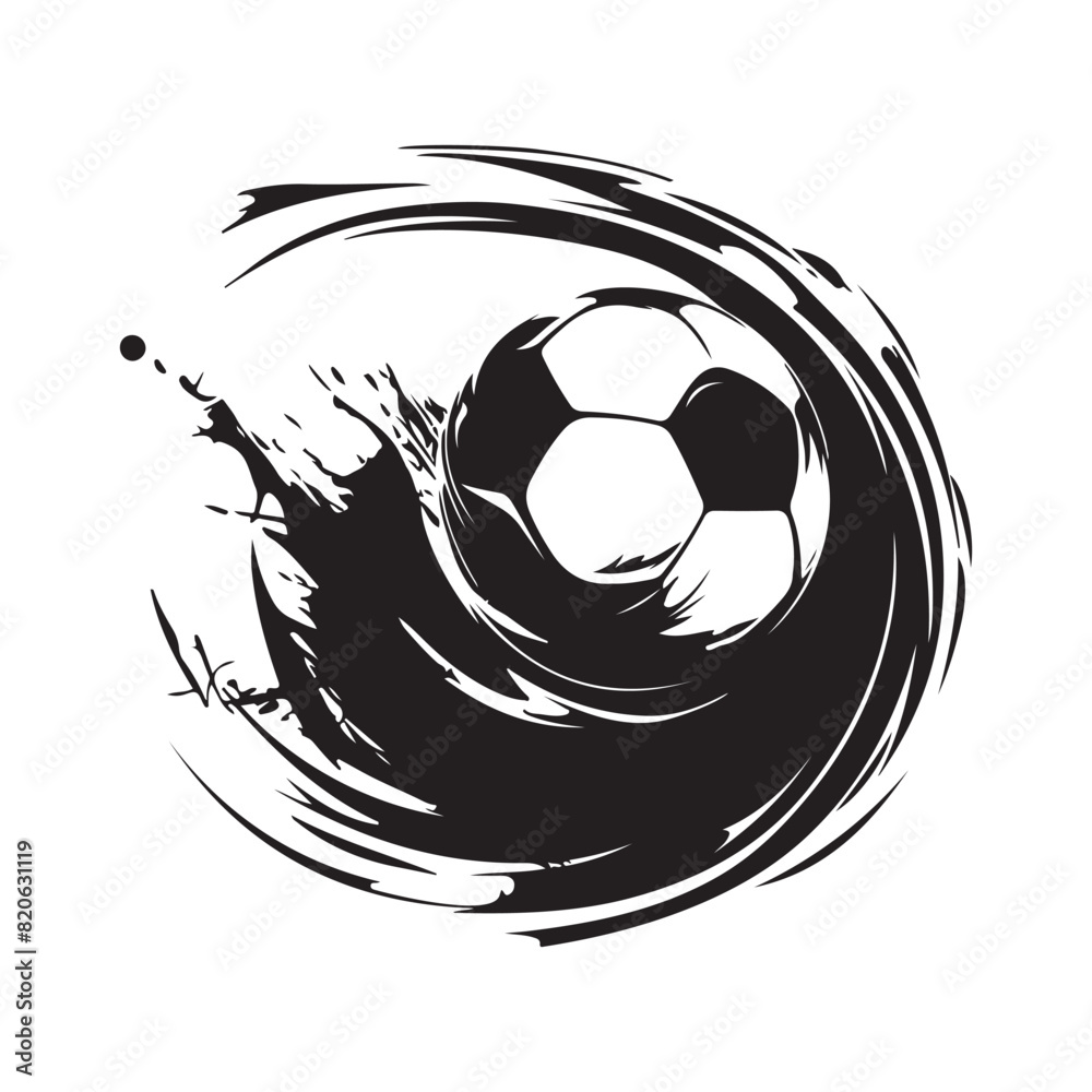 Wall mural euro 2024 football stock vector images logo design on white background