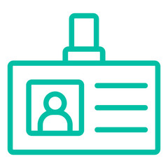 Id Card Vector Icon Design Illustration