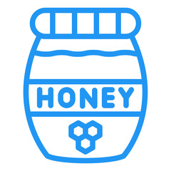 Honey Jar Vector Icon Design Illustration