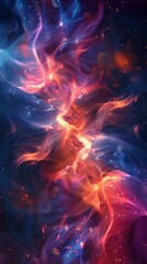 Fototapeta premium Phoenix Rising from the Ashes: A Symbol of Rebirth and Hope