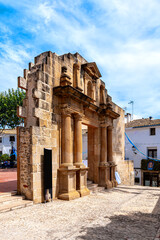 Fototapeta premium Reconstructed gate of the church of Sant Pere de Benissa, Costa Blanca, Spain