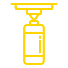 Punching Bag Vector Icon Design Illustration