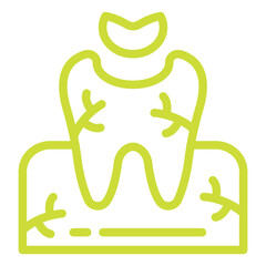 Dental Filling Vector Icon Design Illustration