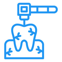 Dental Drill Vector Icon Design Illustration