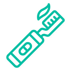 Electric Toothbrush Vector Icon Design Illustration