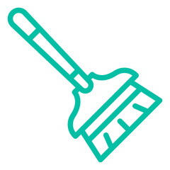 Broom Vector Icon Design Illustration