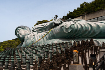 Nanzoin Temple with the Reclining Buddha (Nehanzo) which claims to be the biggest bronze statue of...