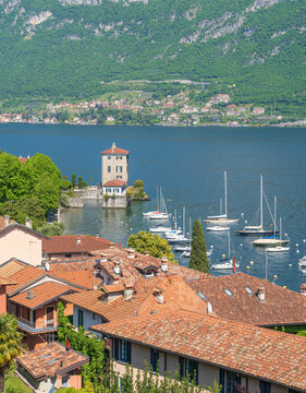 Pescallo on Lake Como in Italy