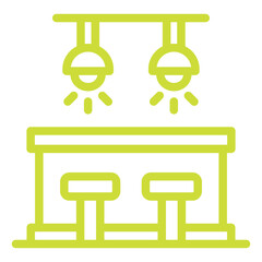 Bar Counter Vector Icon Design Illustration