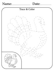 Birds Printable Activity Page for Kids. Educational Resources for School for Kids. Kids Activity Worksheet. Trace and Color the Shape