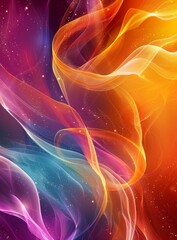 Fototapeta premium Cosmic Canvas: A Colorful Nebula