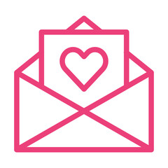 Love Letter Vector Icon Design Illustration