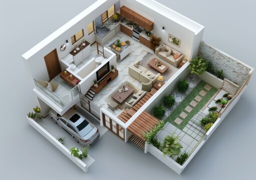 3D Home Interior Design Visualization