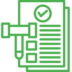 Legal Documents Vector Icon Design Illustration