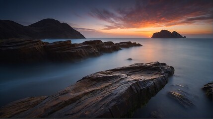 Obraz premium HDR Low Exposure Nature Photography Landscape. Desktop Wallpaper.