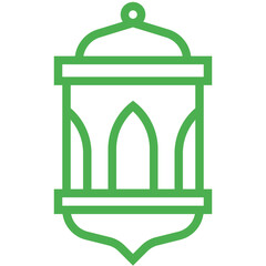 Lantern Vector Icon Design Illustration