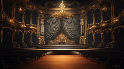 Obraz premium Interior of the church of the holy sepulchre. AI generated art illustration.