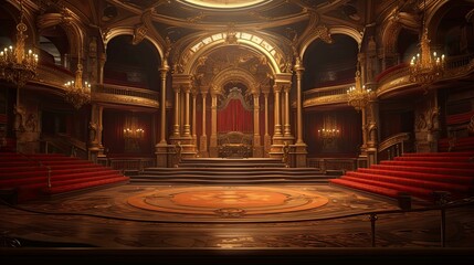 Obraz premium Interior of the church of the holy sepulchre. AI generated art illustration.