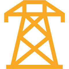 Electric Tower Vector Icon Design Illustration