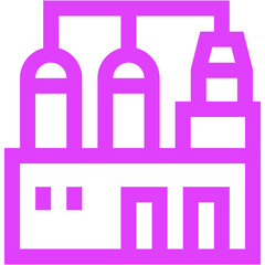 Gas Refinery Vector Icon Design Illustration