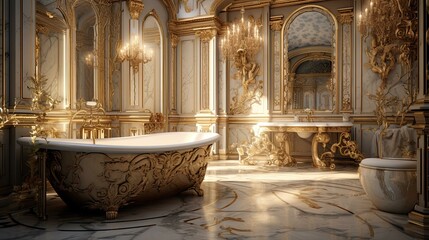 Obraz premium Interior of the church of st john the baptist. AI generated art illustration.