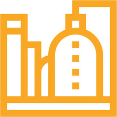 Oil Factory Vector Icon Design Illustration