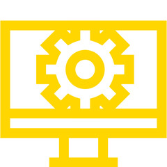 Computer Settings Vector Icon Design Illustration