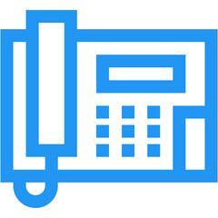Landline Vector Icon Design Illustration
