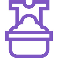 Washing clothes Vector Icon Design Illustration