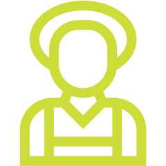 Maid Vector Icon Design Illustration