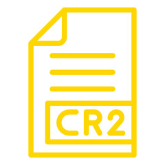 CR2 Vector Icon Design Illustration
