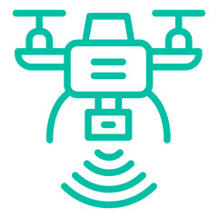 Obraz premium Drone Vector Icon Design Illustration