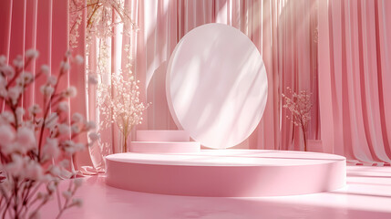 3D rendering of Valentine's Day stage design
