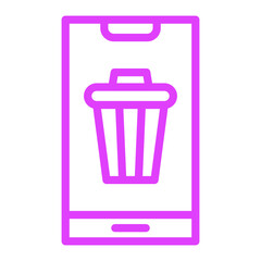 Bin Vector Icon Design Illustration