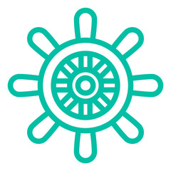 Rudder Vector Icon Design Illustration