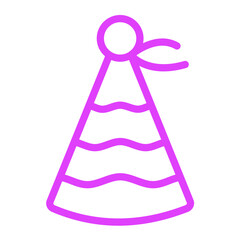 Party Hat Vector Icon Design Illustration