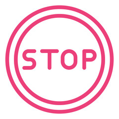 Stop Vector Icon Design Illustration