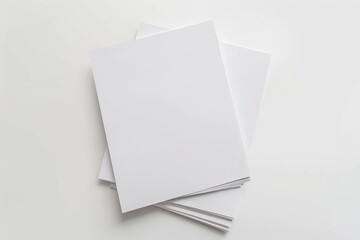Paper Mockup on Isolated Background created with Generative AI