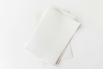 Paper Mockup on Isolated Background created with Generative AI