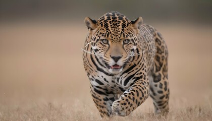 A Jaguar With Its Fur Ruffled By The Wind