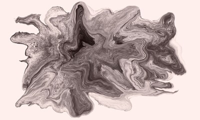 abstract in black and white, liquid black 