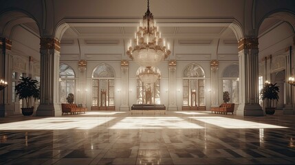 Fototapeta premium Church in the night. AI generated art illustration.