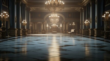 Obraz premium Church in the night. AI generated art illustration.