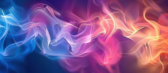 Obraz premium A vibrant explosion of colorful abstract background with smoke waves, abstract lines effect.