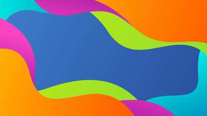 Beautiful gradient abstract dynamic background. Modern backdrop with colorful waving shapes. Suitable for Wallpapers, templates, banners, covers, web, pages and others