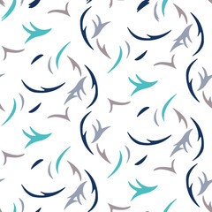 pattern with blue hair