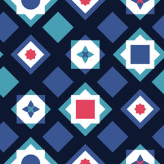 red and blue background