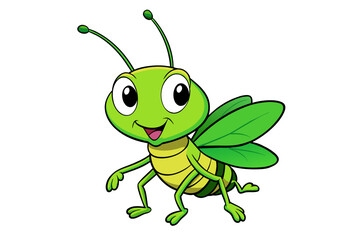 green grasshopper cartoon