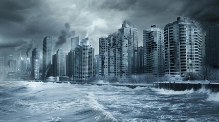 Illustrate the urgency of action through a dramatic spike in global temperature graphs ,The images are of high quality and clarity