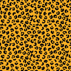 seamless pattern with yellow and black spots